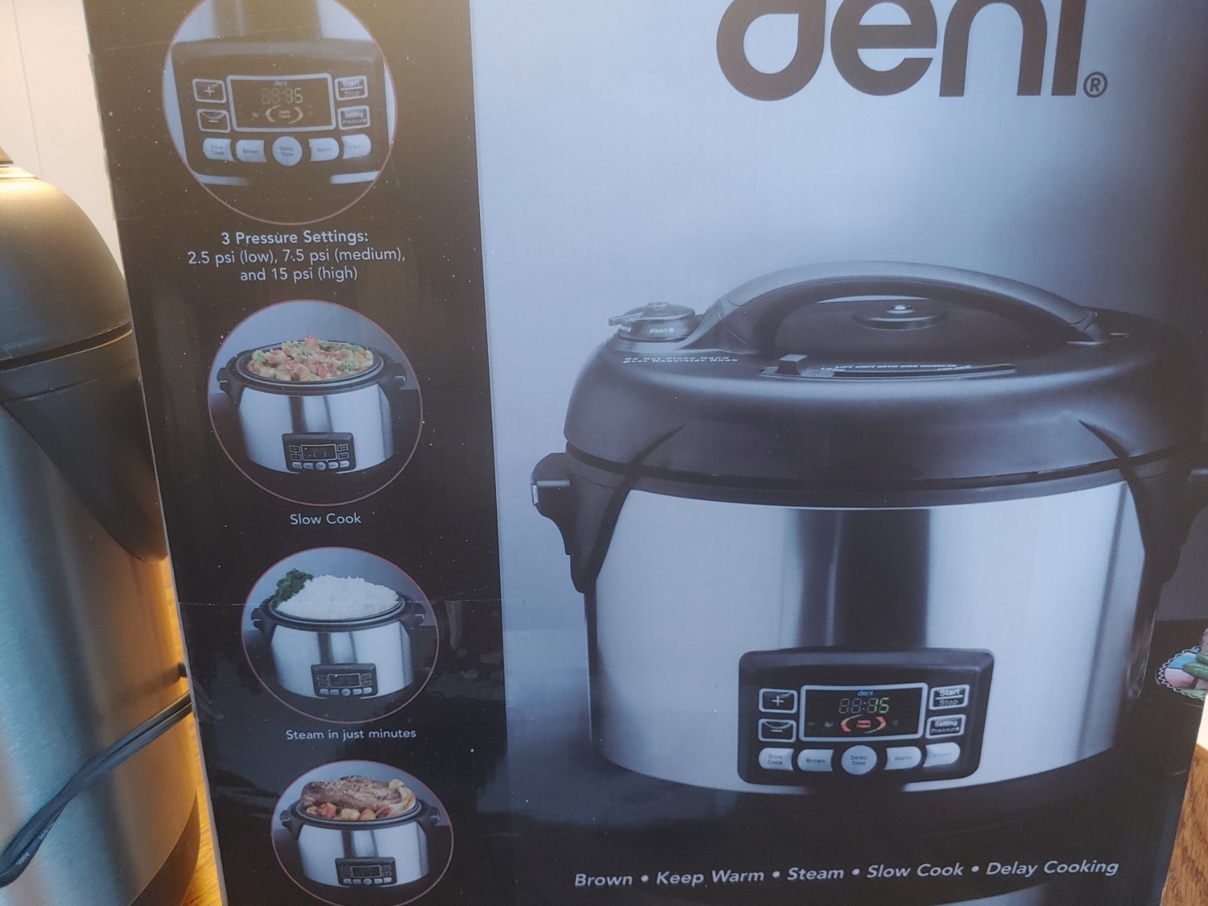 Deni 8.5 qt. electric pressure/multi cooker - Cookers & Steamers ...