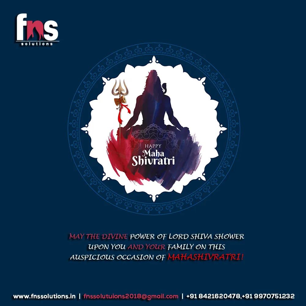 FNS - " On this auspicious occasion of Mahashivratri, may Lord Shiva ...