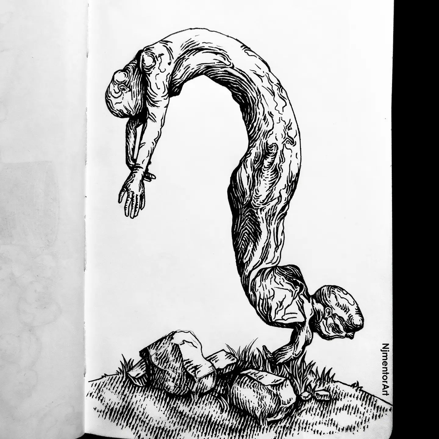N.J. - Small drawing of the Rattler Twins (aka Caterpillar/John 2.0 ...
