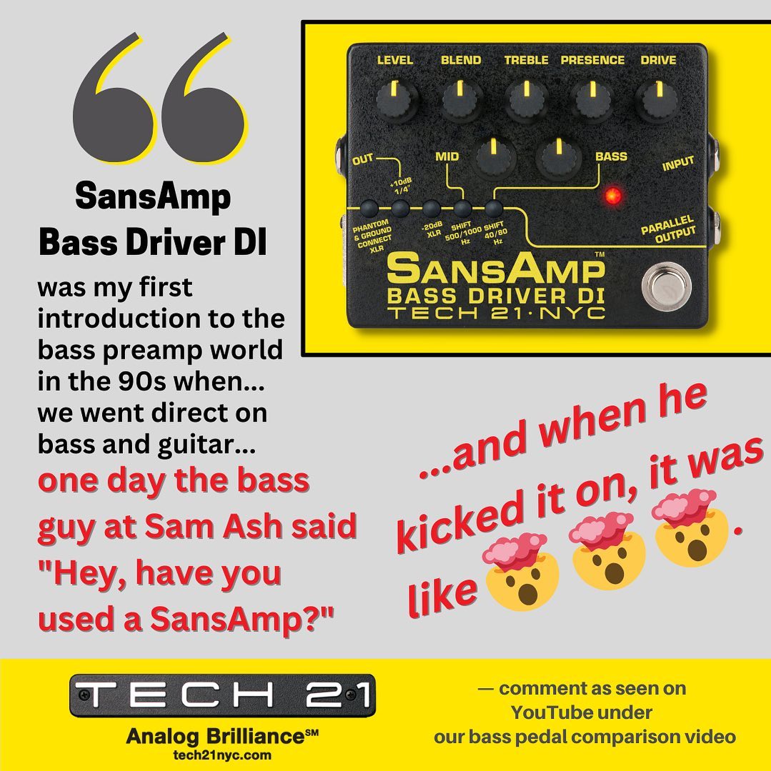 SansAmp Bass Driver DI pedal review and testimonial