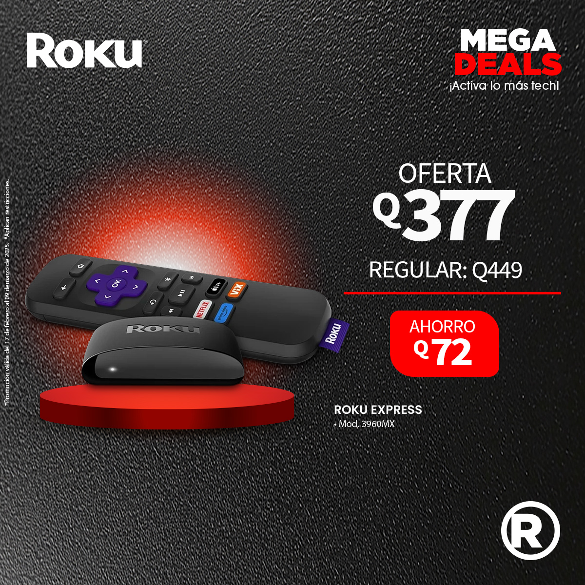 🎬 ¡Vive la experiencia #Roku! 🤩... - RadioShack Guatemala