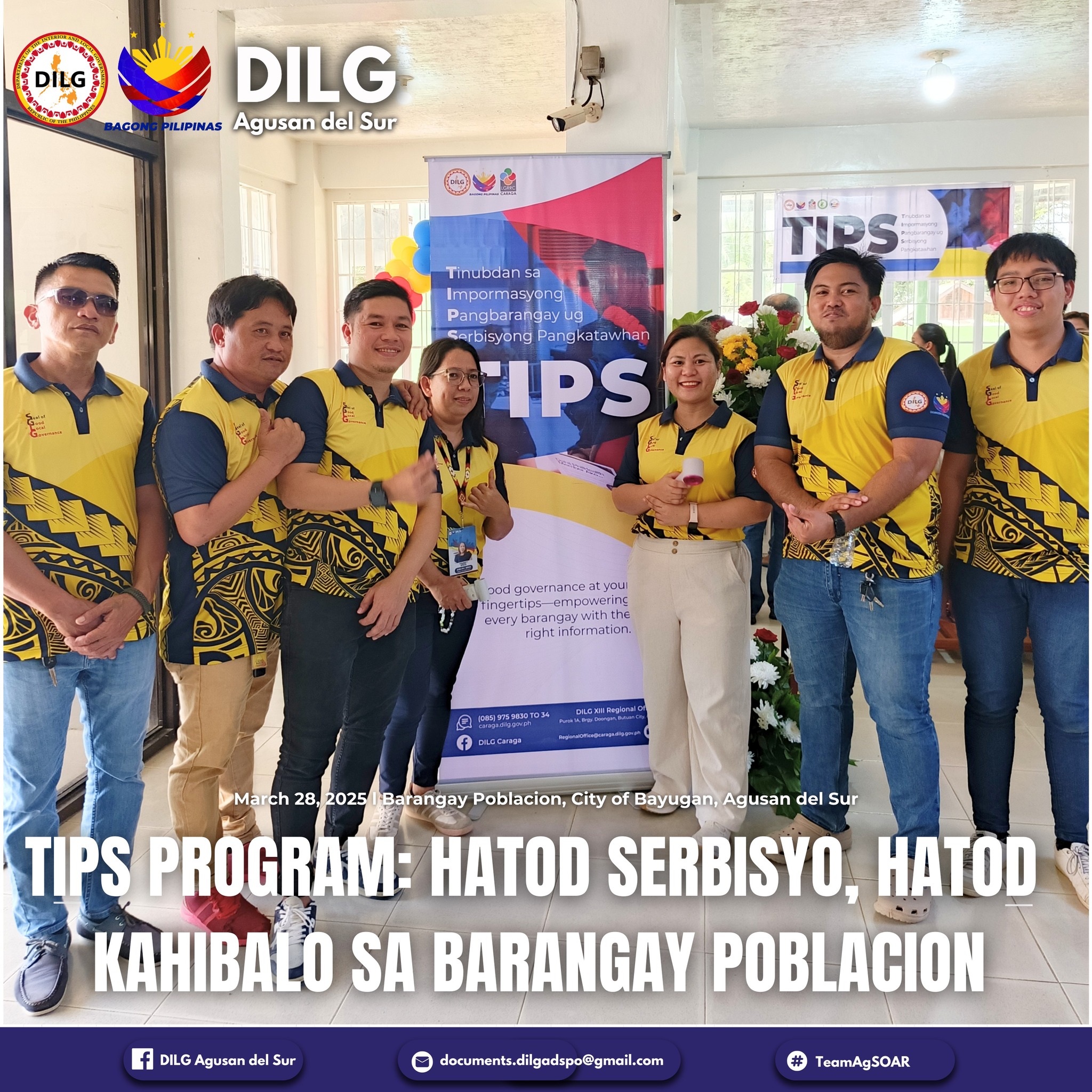 TIPS Program: Hatod Serbisyo, Hatod... - DILG Agusan del Sur | Facebook
