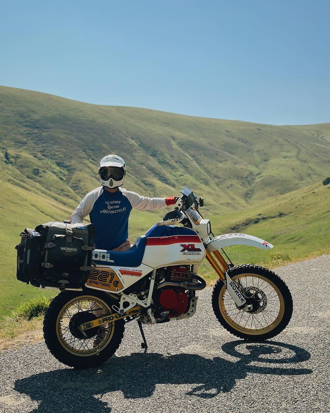 tommyci exploring the Pyrenees mountain range on his Honda XL