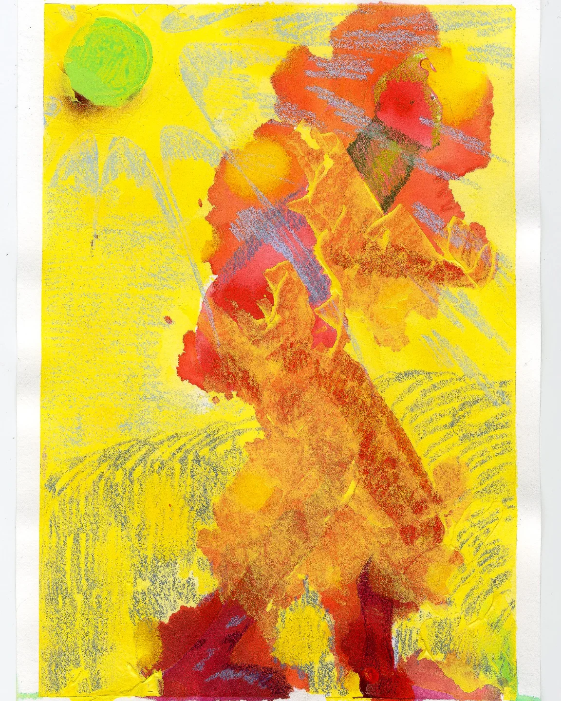 Gallery - SK Reed Creature IX Acrylic and gouache on paper 8 x 11.5 ...