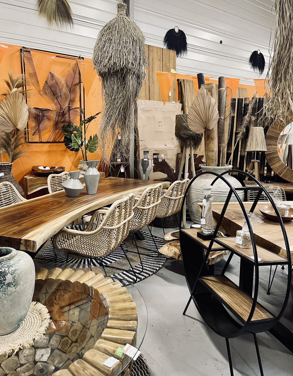 Table Basse - Home Deco Factory - Bali - Bois Brut - Marron | Leroy Merlin