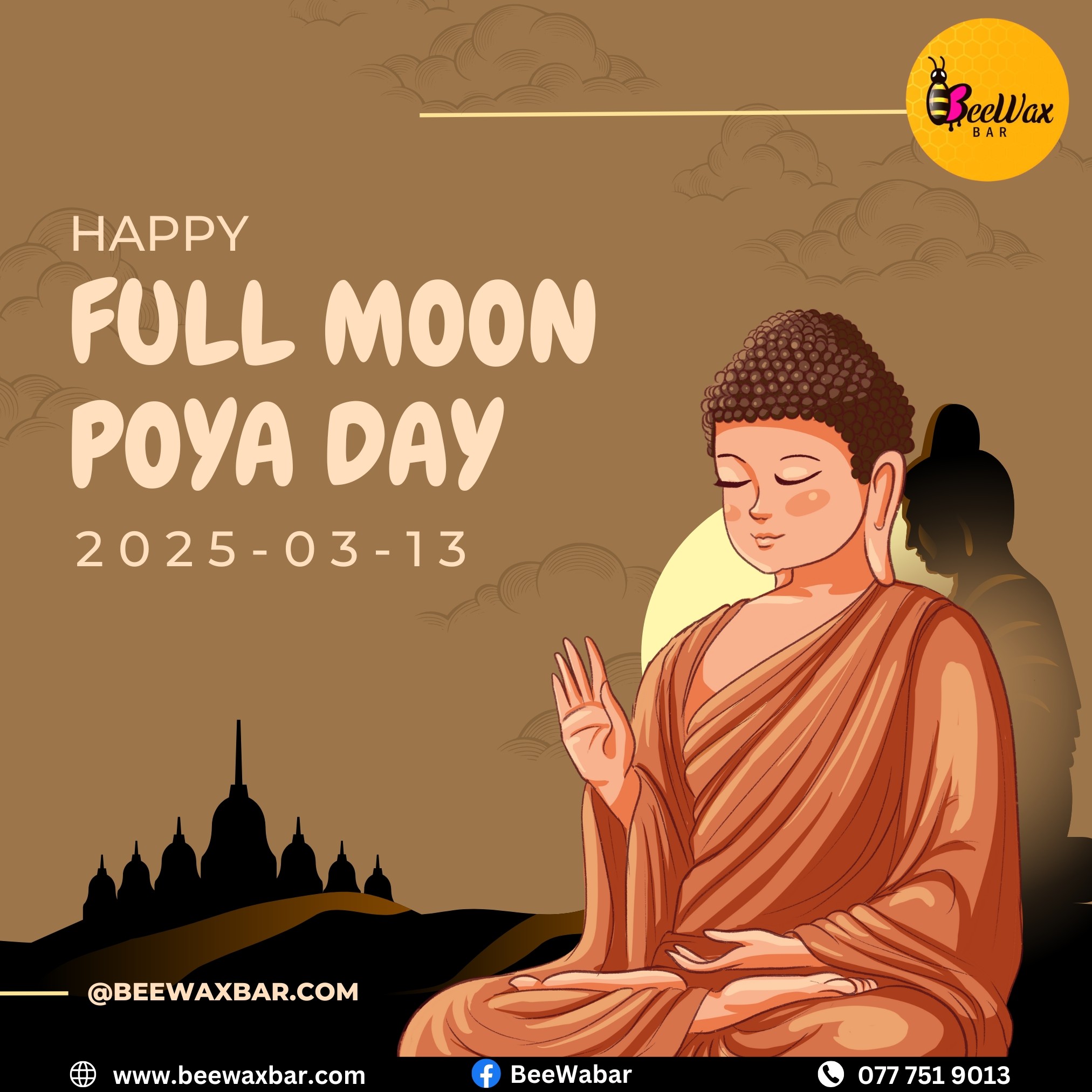 BeeWax - 🌕 Happy Full Moon Poya Day! 🕊️🙏 Celebrate this sacred day of ...