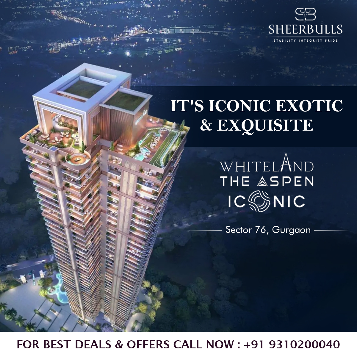 Illustration of High Rise Luxury Apartments With Opulent Features And Private Parking