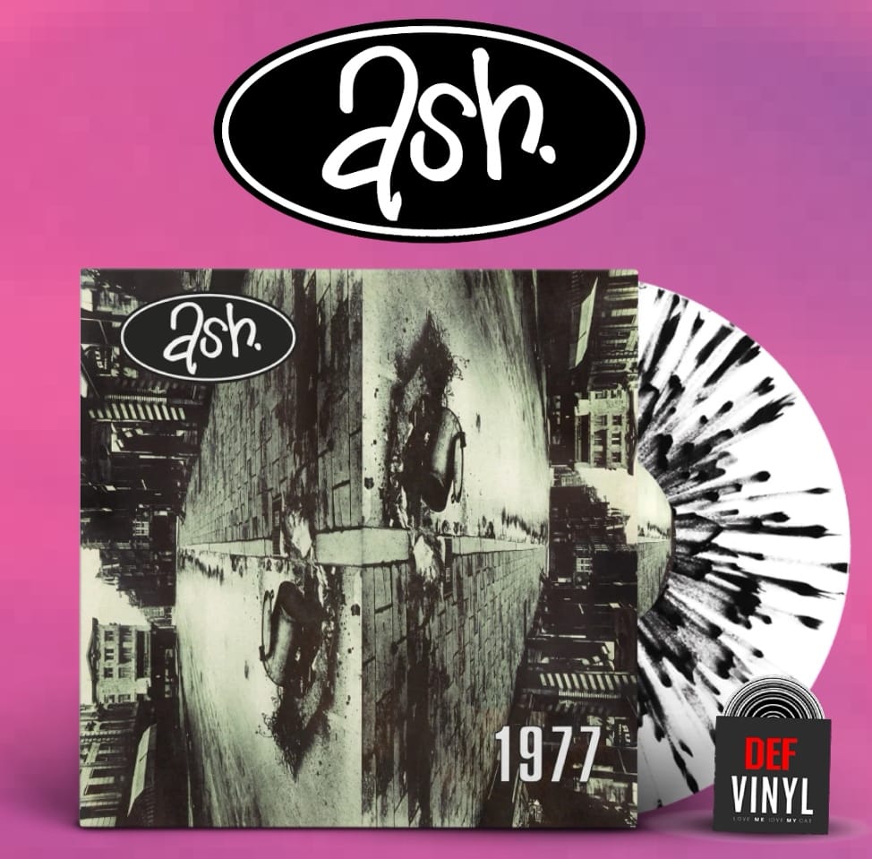Ash's Meltdown album on limited edition orange and black splatter