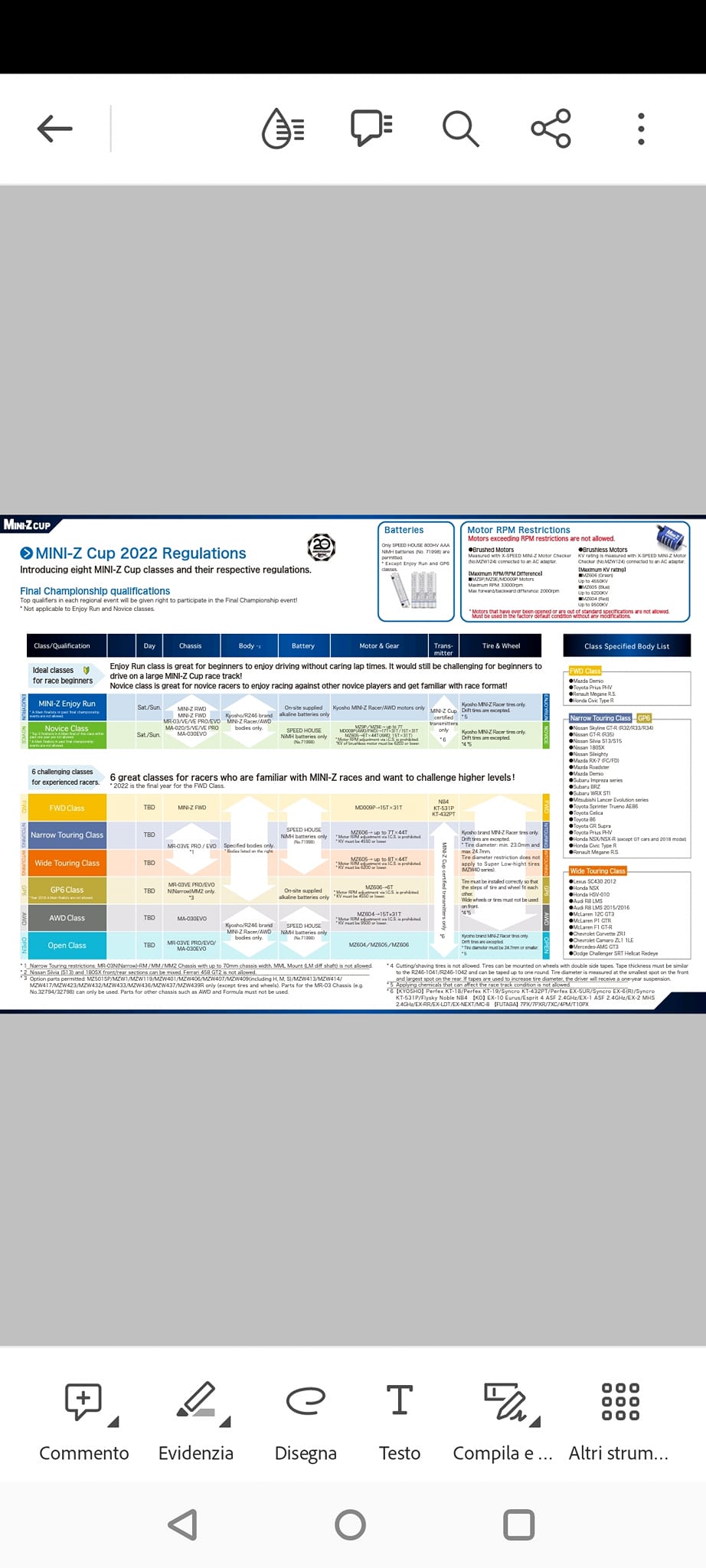 Kyosho Mini-Z support documentation repository
