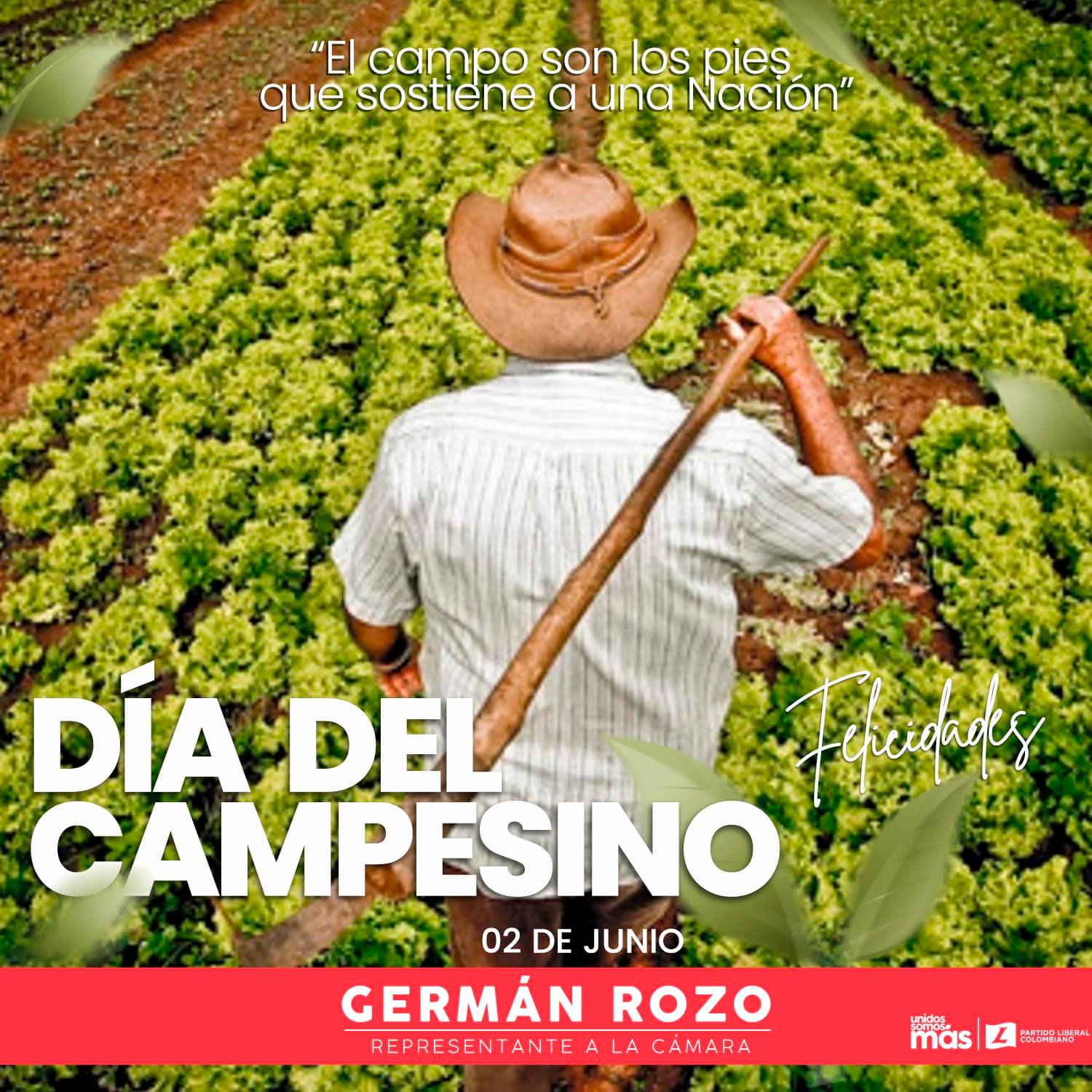 Germán Rozo - En el Día del Campesino,👩🏻‍🌾🧑🏿‍🌾 quiero... | Facebook