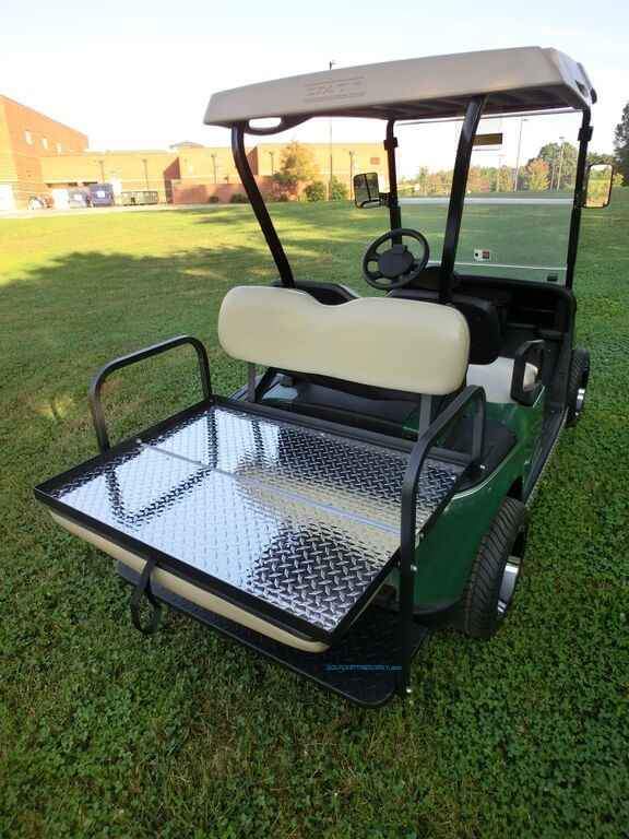 Gusto ™ EZGO TXT Golf Cart Flip Folding Rear Back Seat Kit - Tan