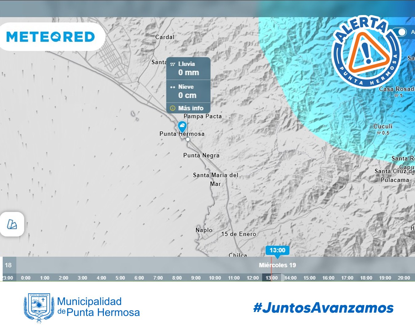 🌦️ 𝗔𝗟𝗘𝗥𝗧𝗔 𝗣𝗨𝗡𝗧𝗔 𝗛𝗘𝗥𝗠𝗢𝗦𝗔:... - Municipalidad de Punta Hermosa | Facebook