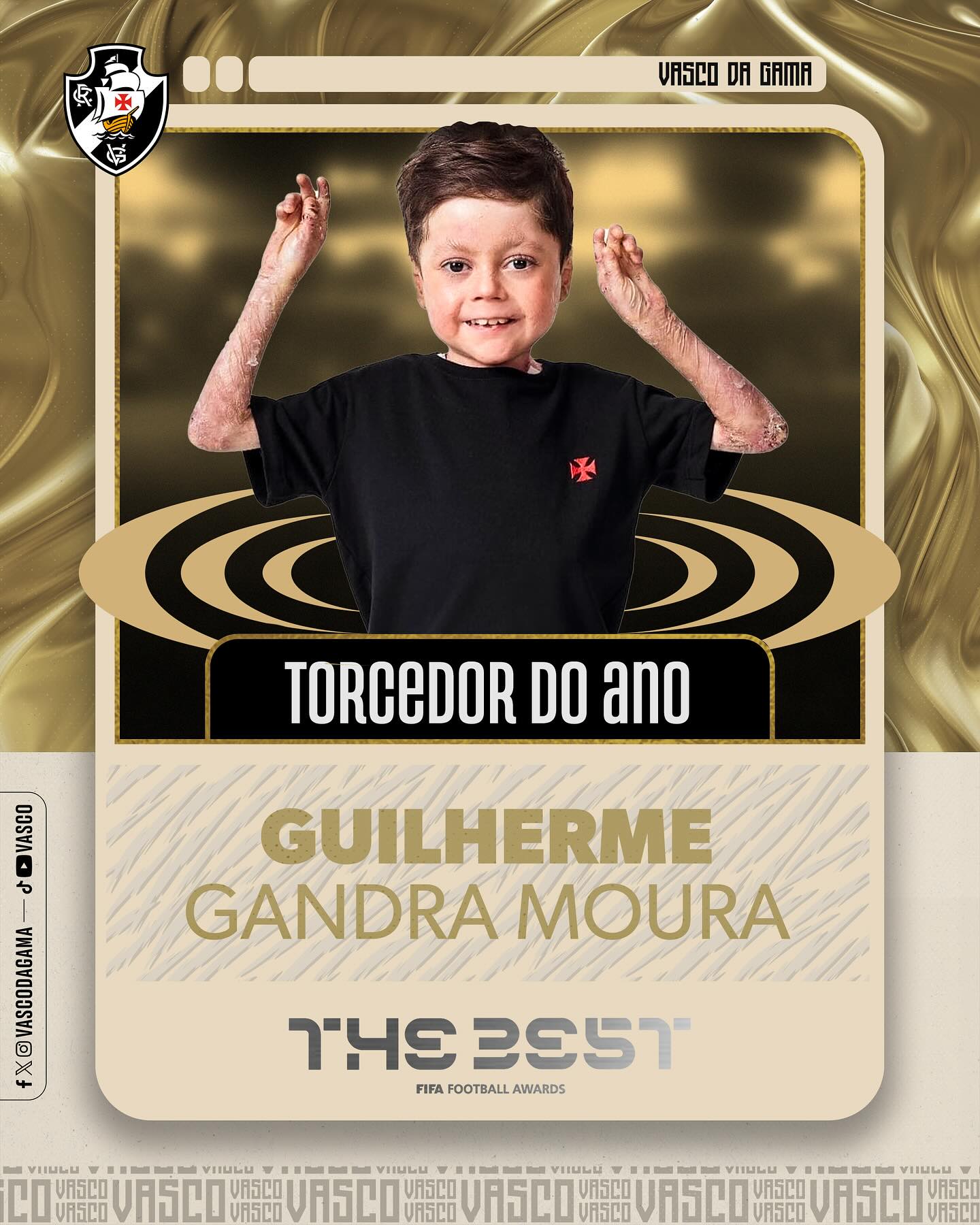Vasco - O MUNDO É SEU, GUI! 🥹 ️ O @guigandramoura conquistou o troféu ...