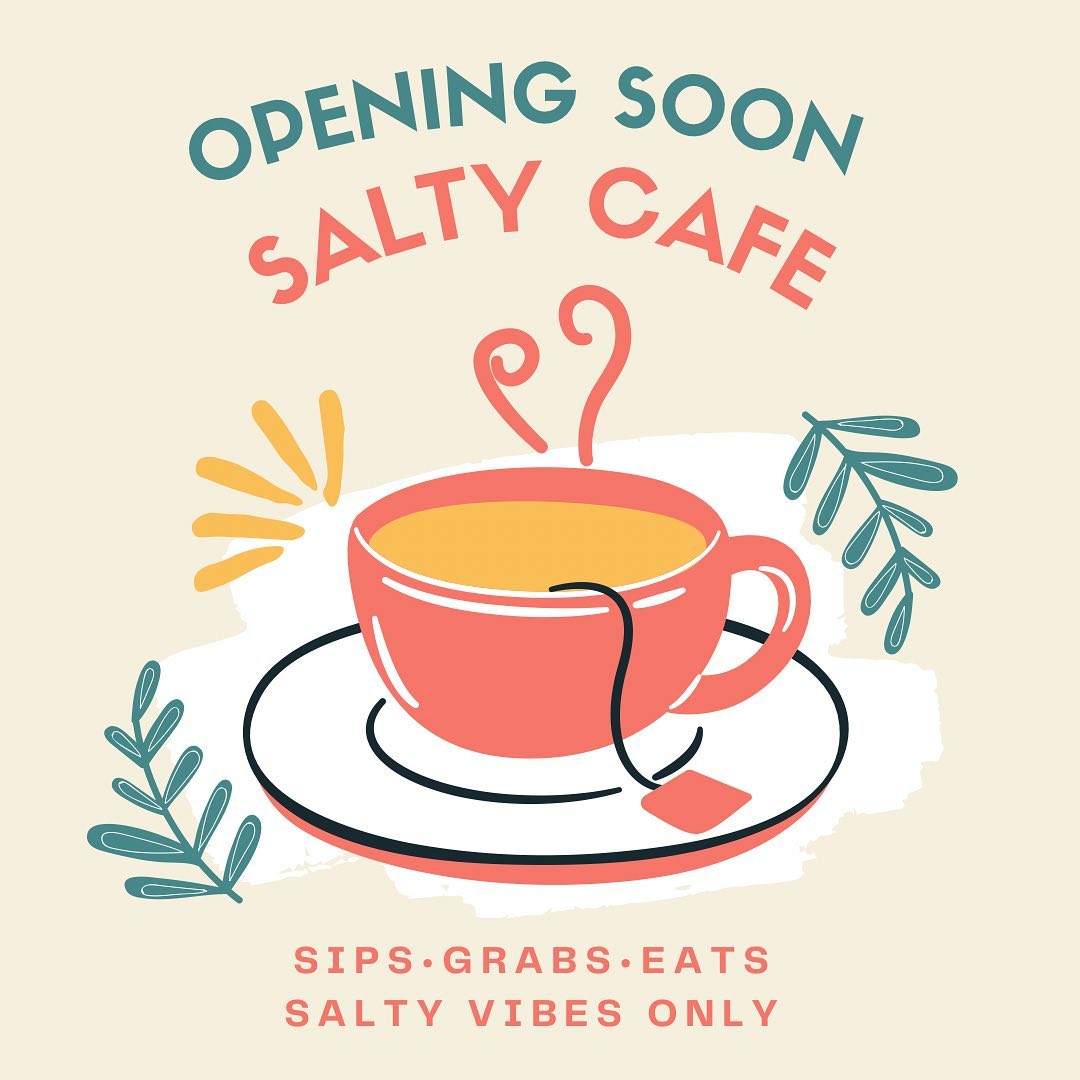 Salty - Our new storefront and cafe is opening soon inside The Studio ...