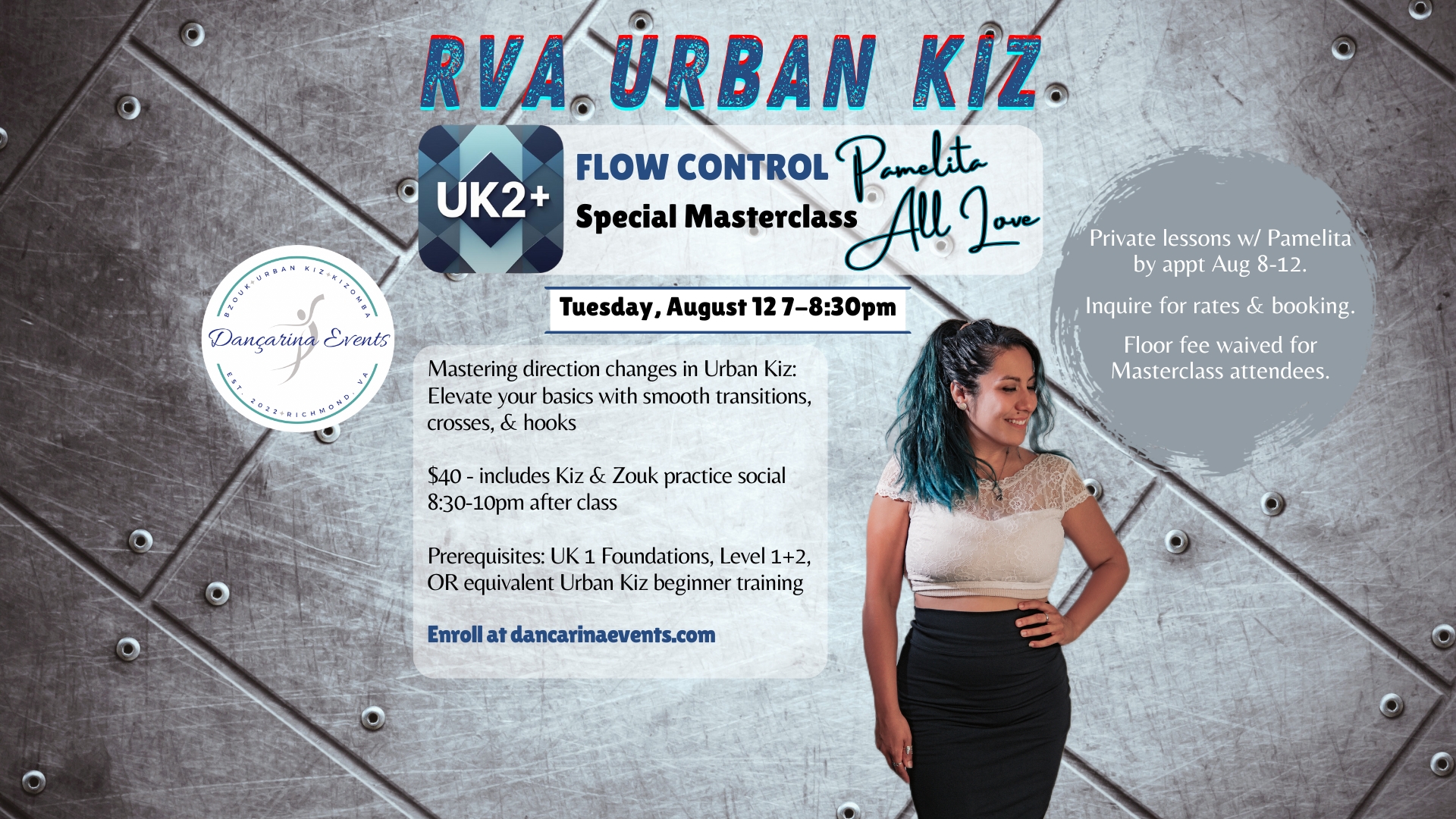 RVA Urban Kiz Masterclass: Flow Control with Pamelita