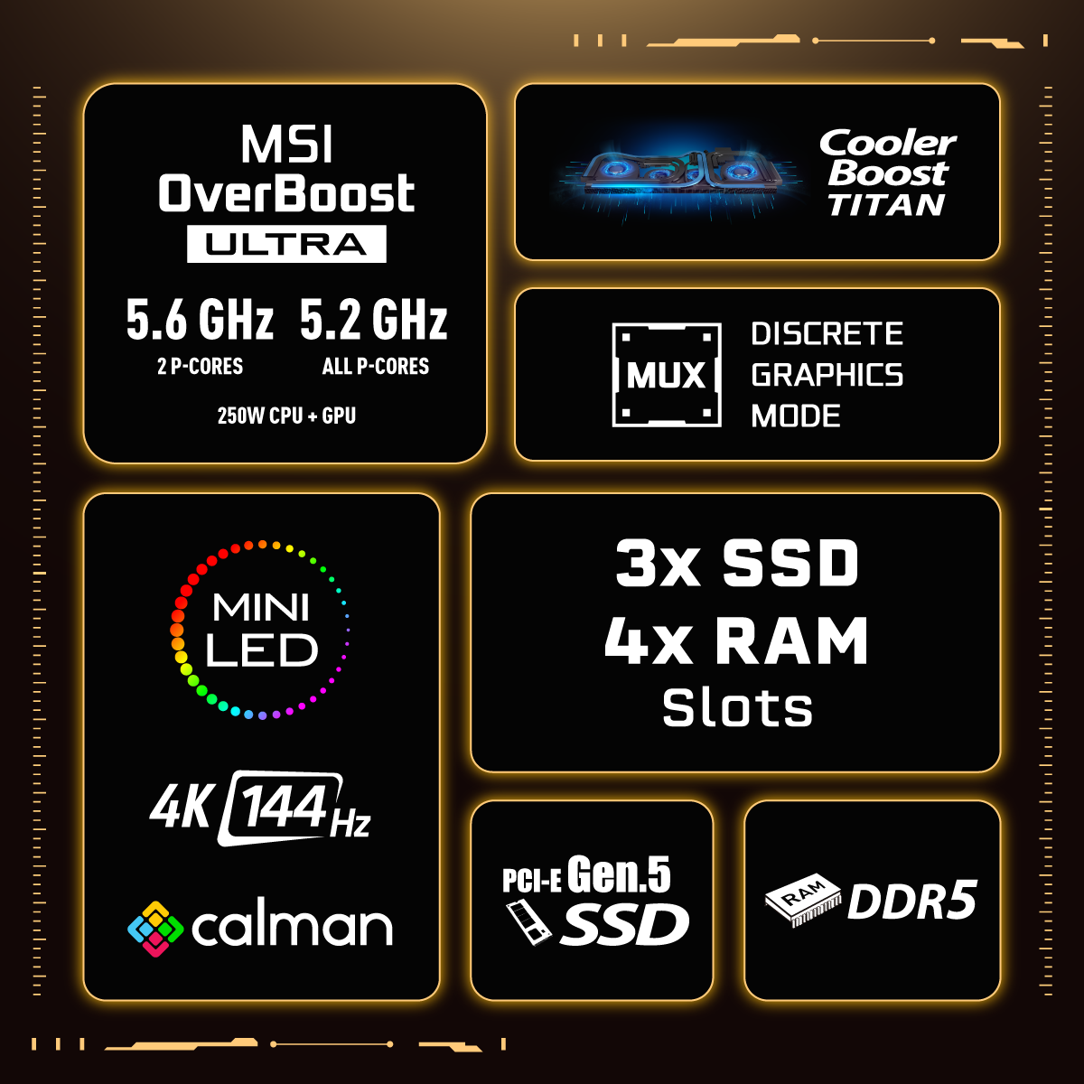 MSI Gaming - The amount of features Titan GT77 HX 13V... | Facebook