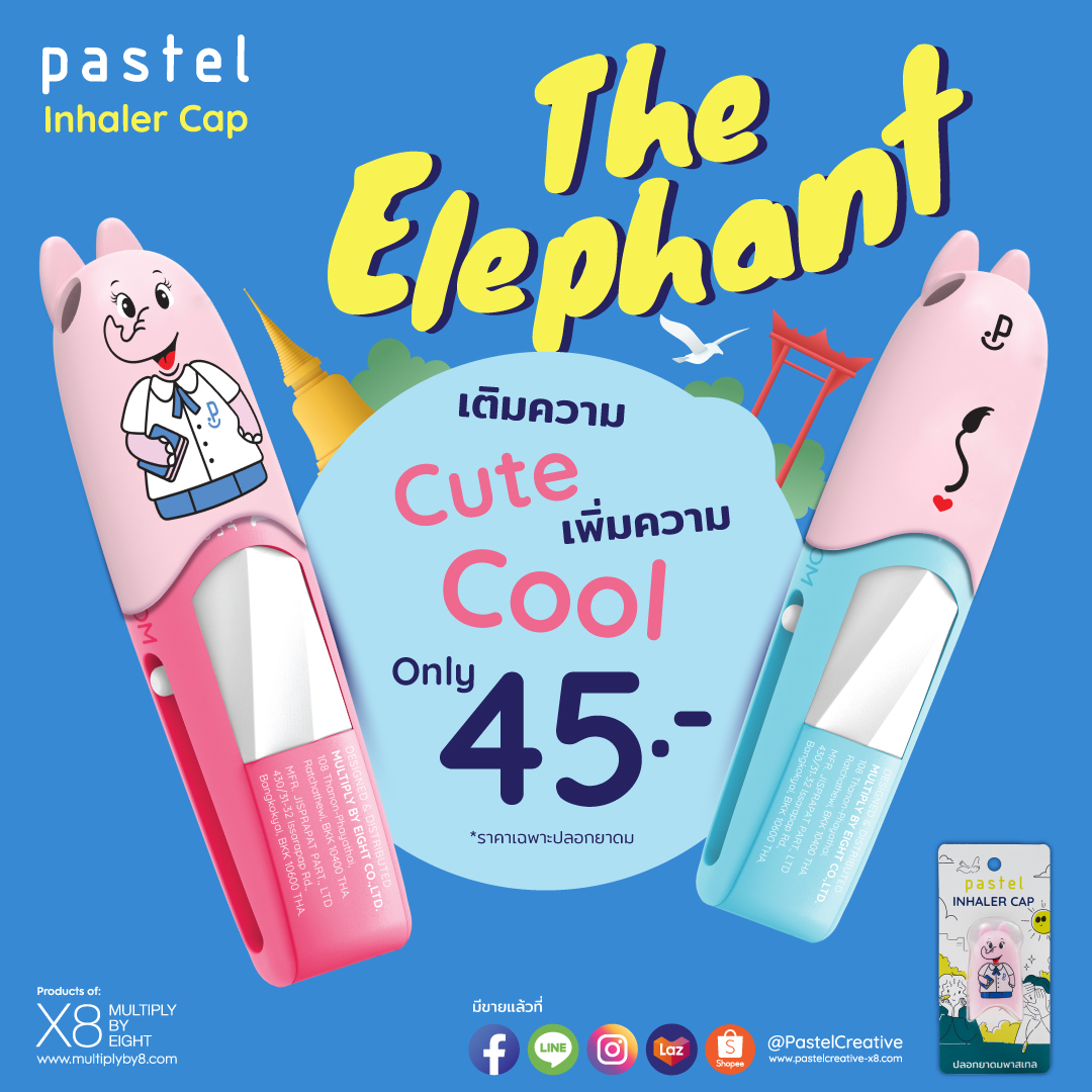 Pastel Creative - PASTEL COVER INHALER ELEPHANT 🐘💕 ...