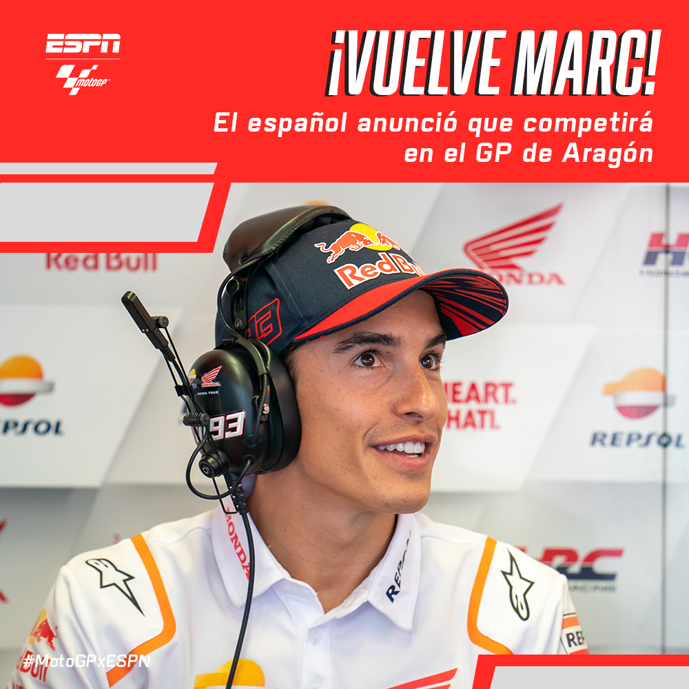 ESPN MotoGP - 🚨 ¡BUENAS NOTICIAS PARA EL DEPORTE! ¡Marc...