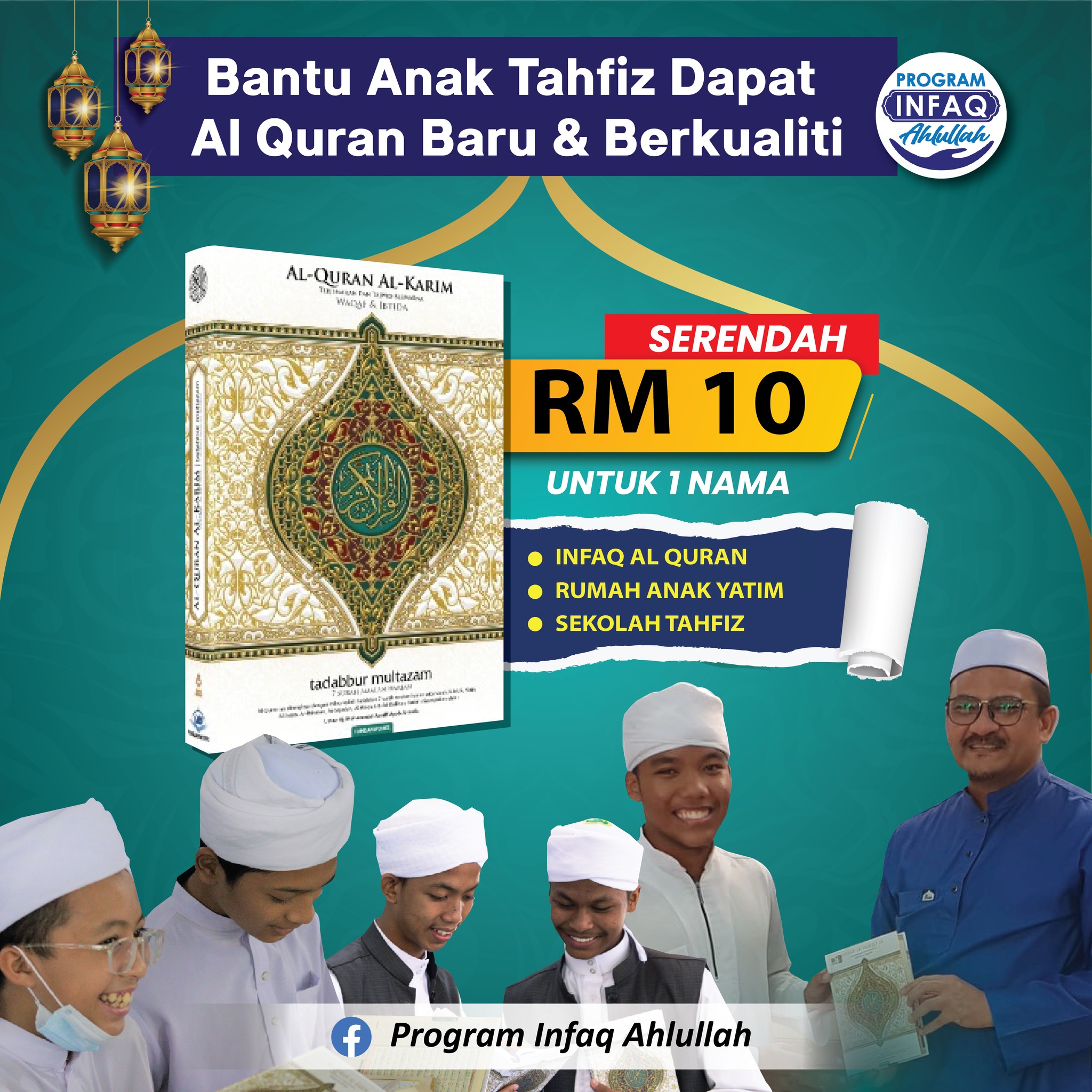 [INFAQ MUHARRAM] RM10 Mungkin... - Program Infaq Ahlullah | Facebook