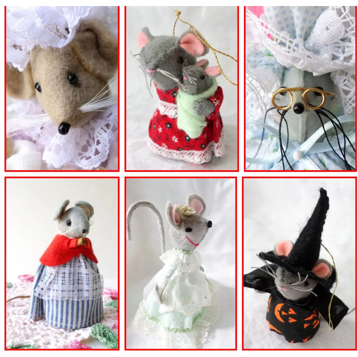 Mouse collection thrift store finds, what are they?