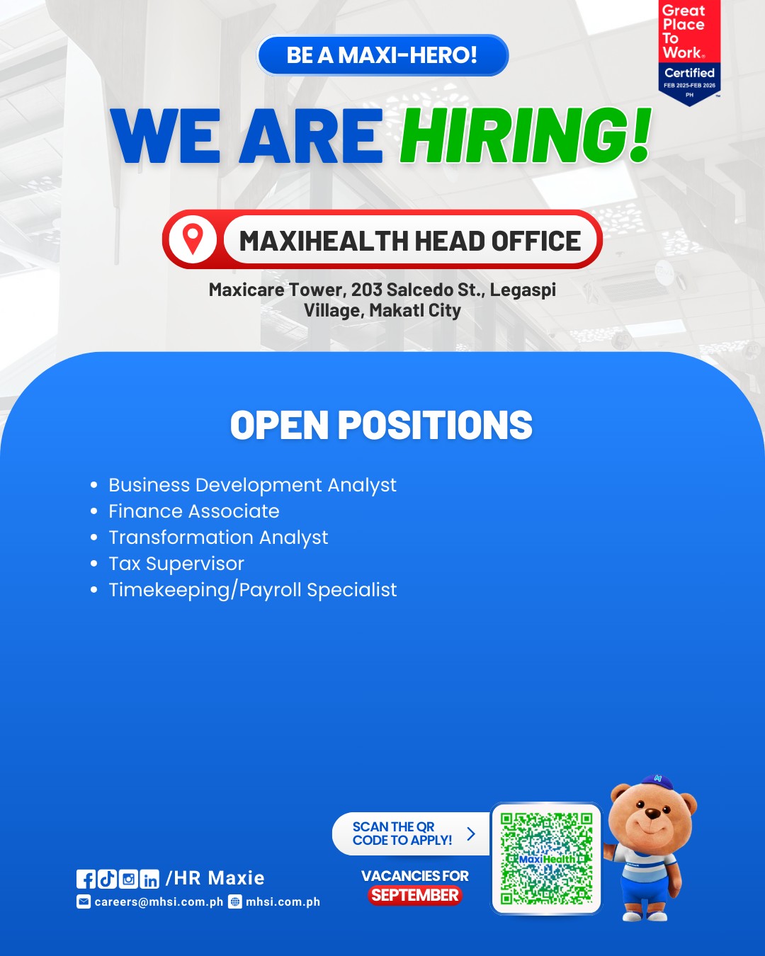 HR Maxie - 🚨 We’re Hiring – Priority Roles This... | Facebook