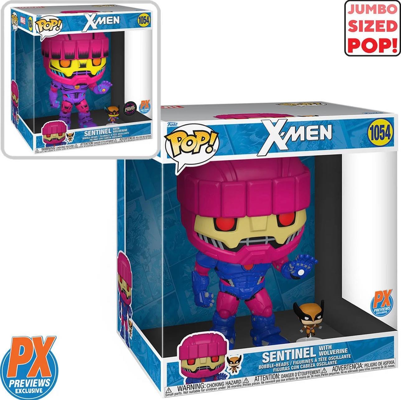 Preorder X-Men Sentinel with Wolverine Funko Pop