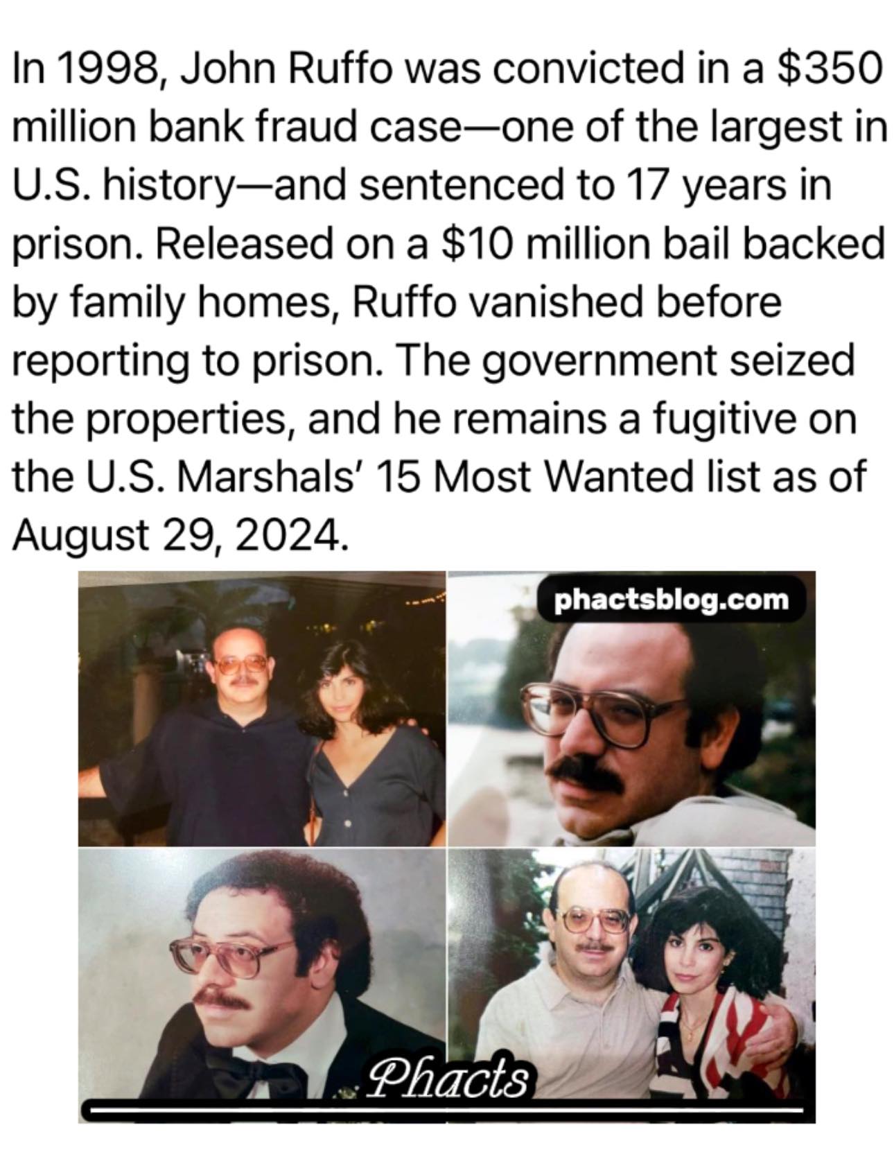 Phacts - Full story: https://phactsblog.com/john-ruffo-and-the-350 ...