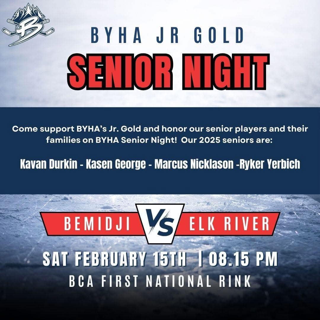 Bemidji Community Arena - Senior night for Bemidji Youth Hockey ...