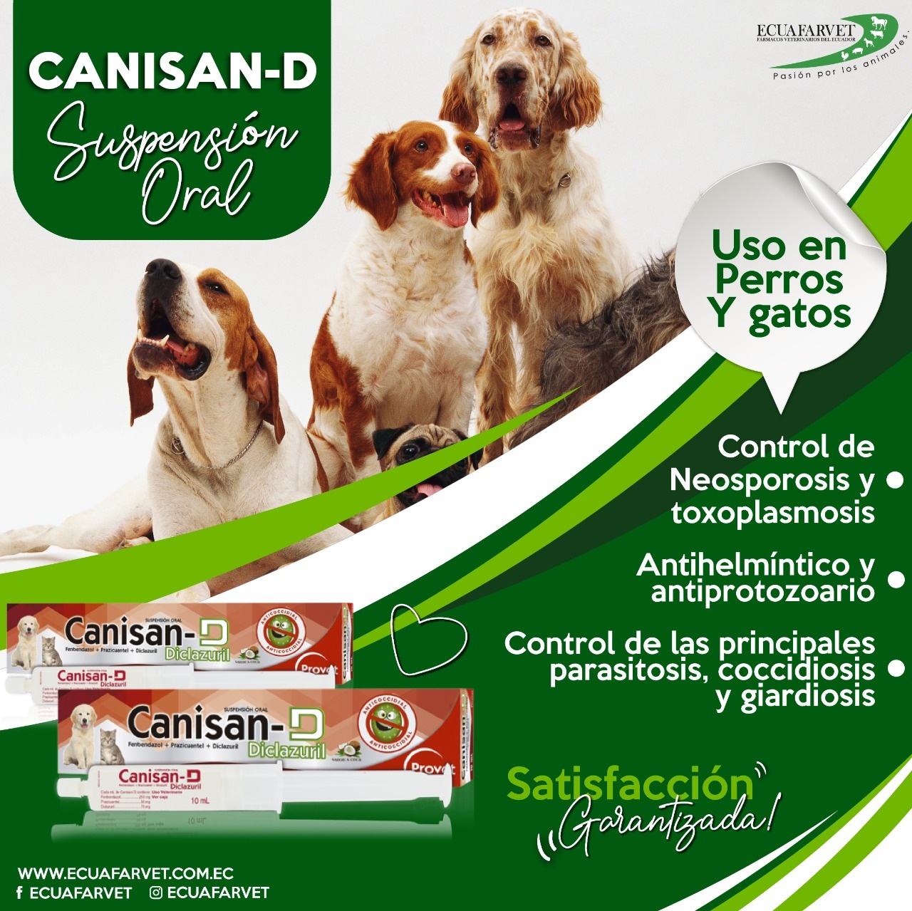 Ecuafarvet - CANISAN® D 🐶 SUSPENSIÓN ORAL CANISAN®-D es...