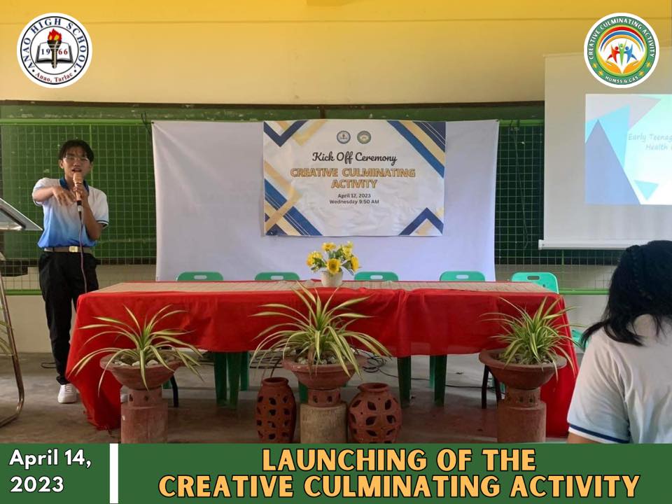 Creative Culminating Activity - Anao High School HUMSS & GAS | Anao