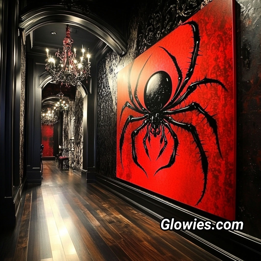 Gothic Darling - In the hallway of the Black Widow Mansion, there is a ...
