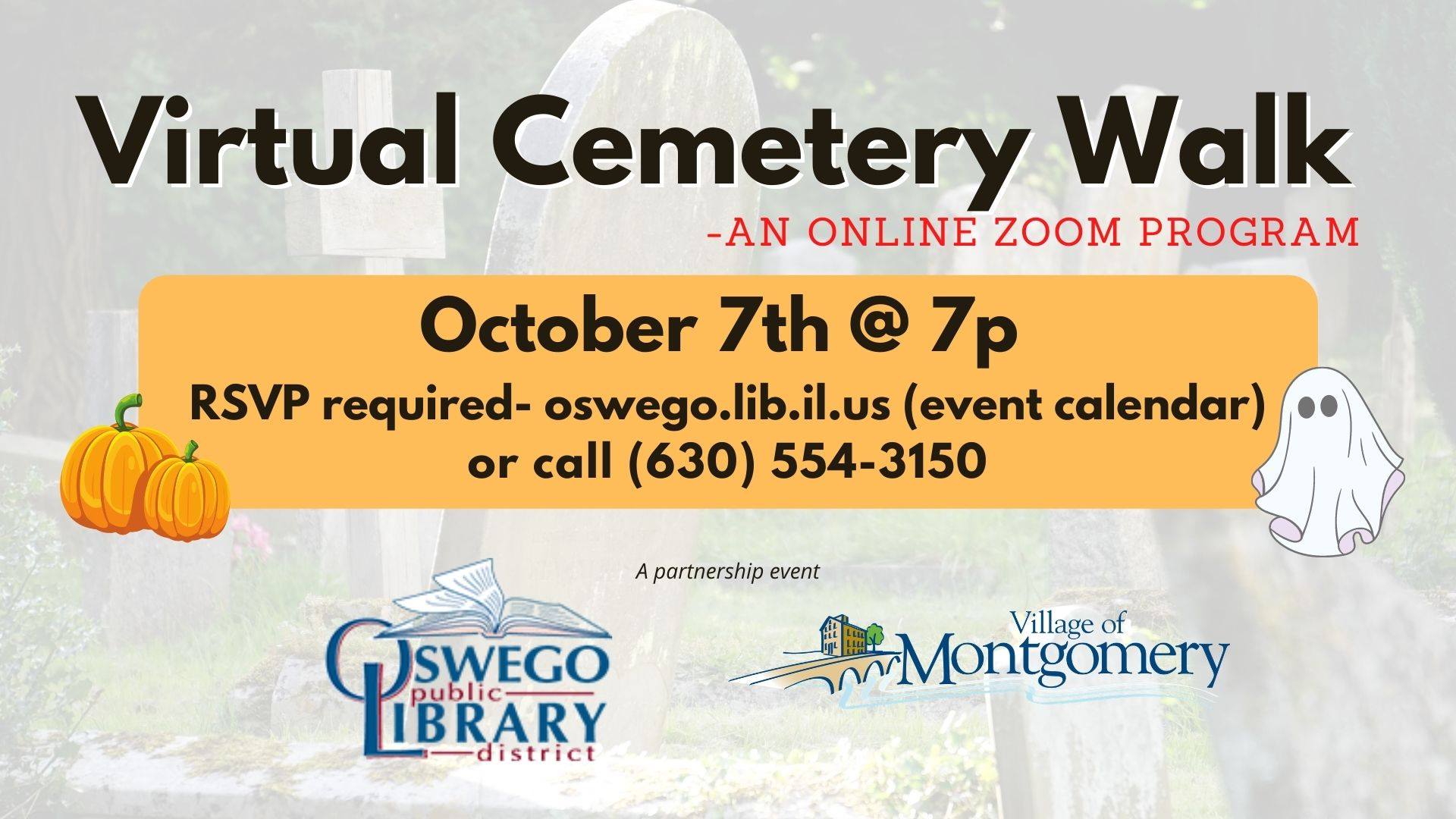 Virtual Cemetery Walk with the Village of Montgomery