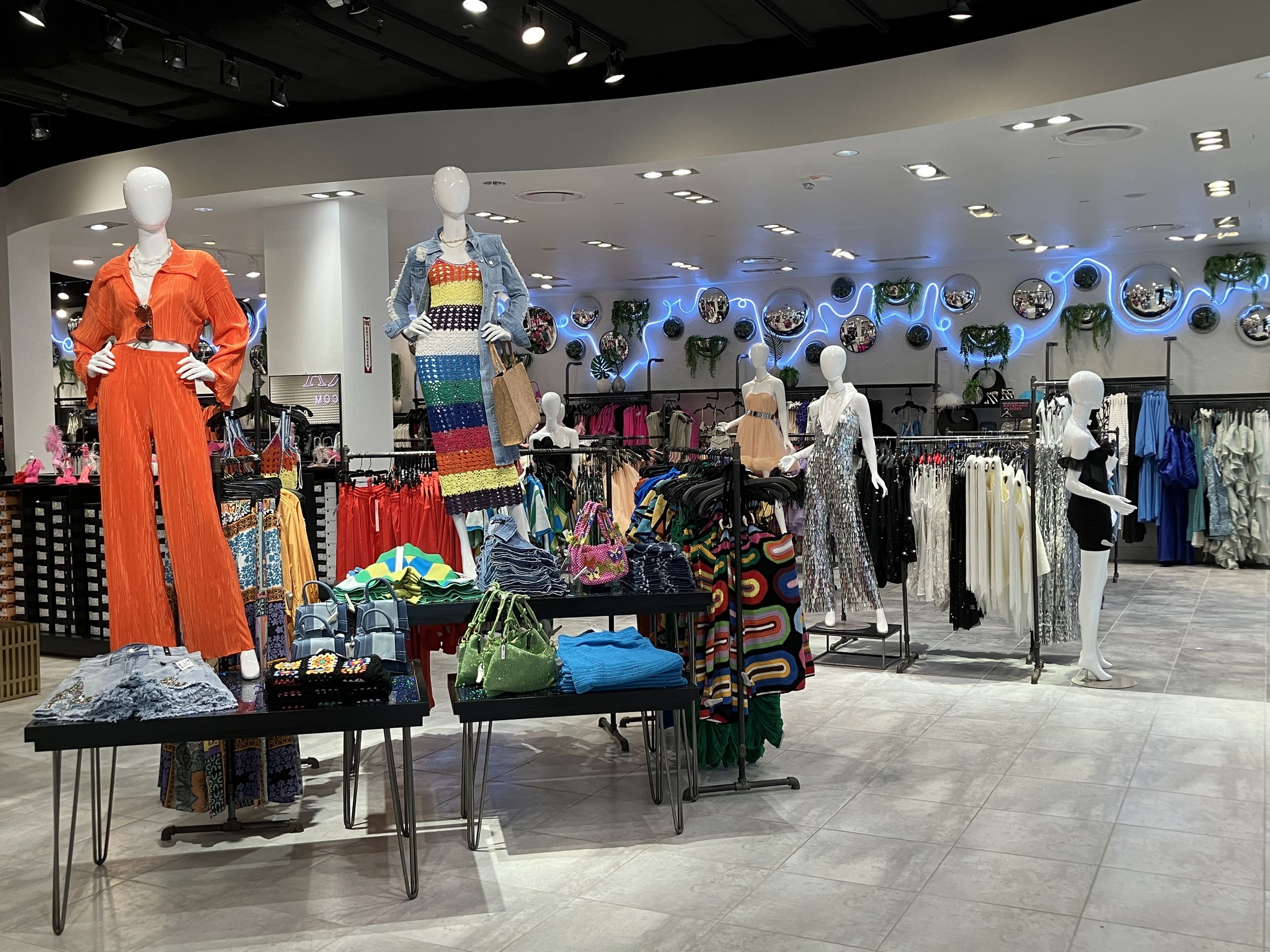 homecoming dress stores in woodfield mall Akira now open at with free gift offer x-sibling-handle:axle-utility-midi-dress-palm-green