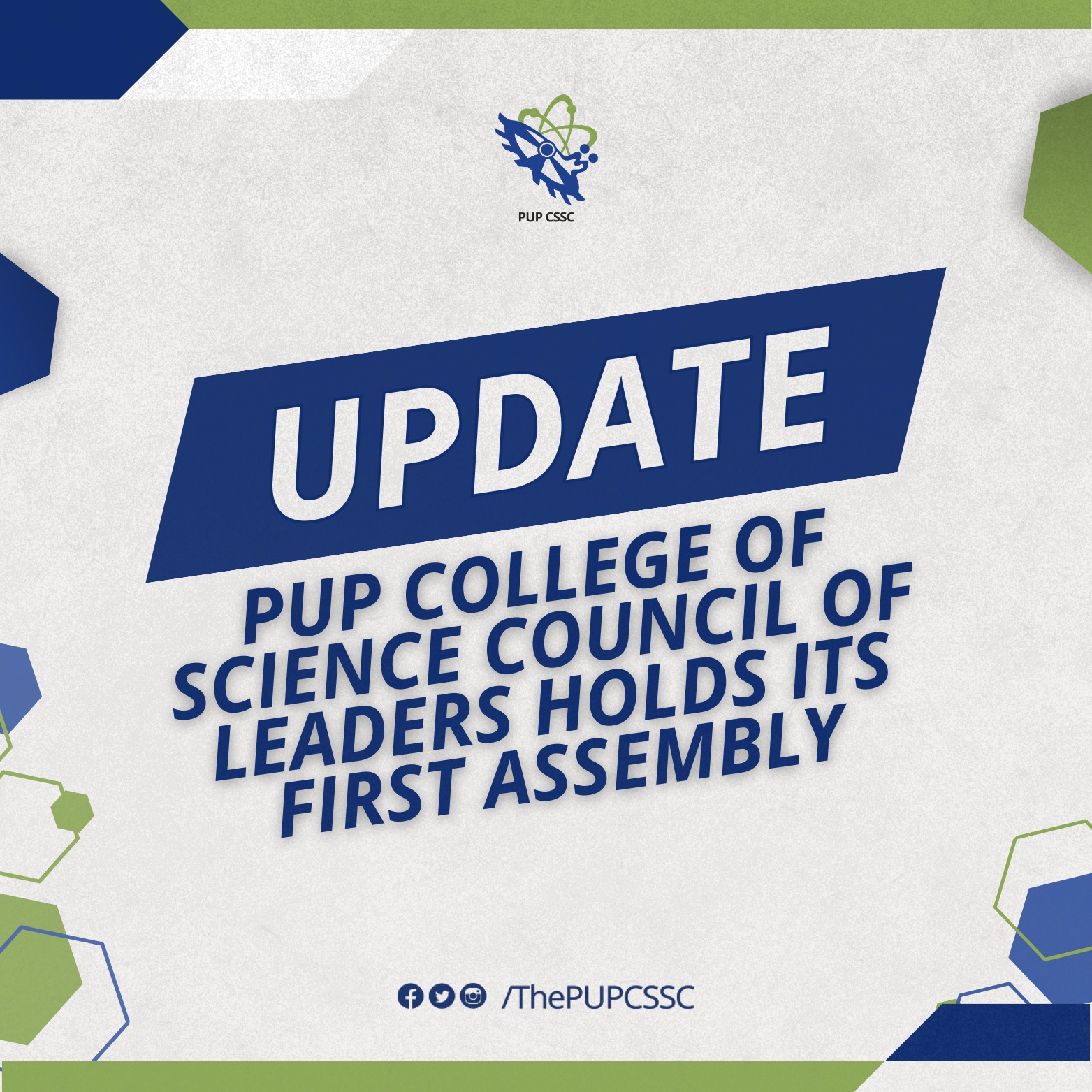 #UPDATE || 𝐏𝐔𝐏... - PUP College of Science Student Council