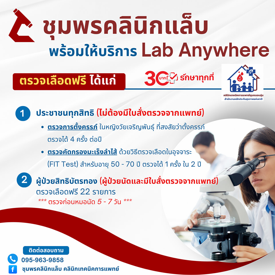 ชุมพรคลินิกแล็บ - ชุมพรคลินิกแล็บ พร้อมแล้ว ‼️ 