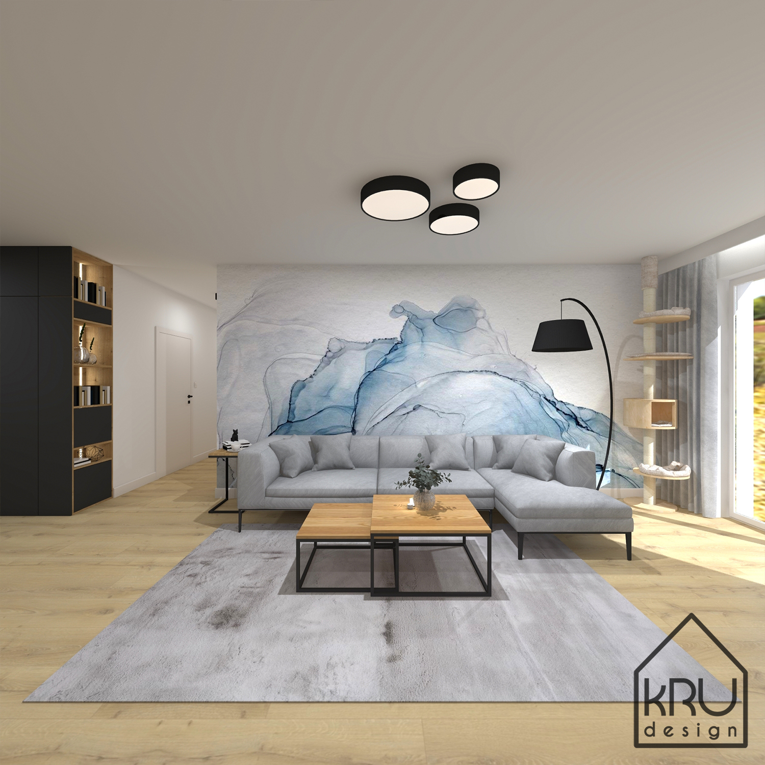 KRU Design - projektowanie wnętrz - Przestawiamy realizację jednego z ...