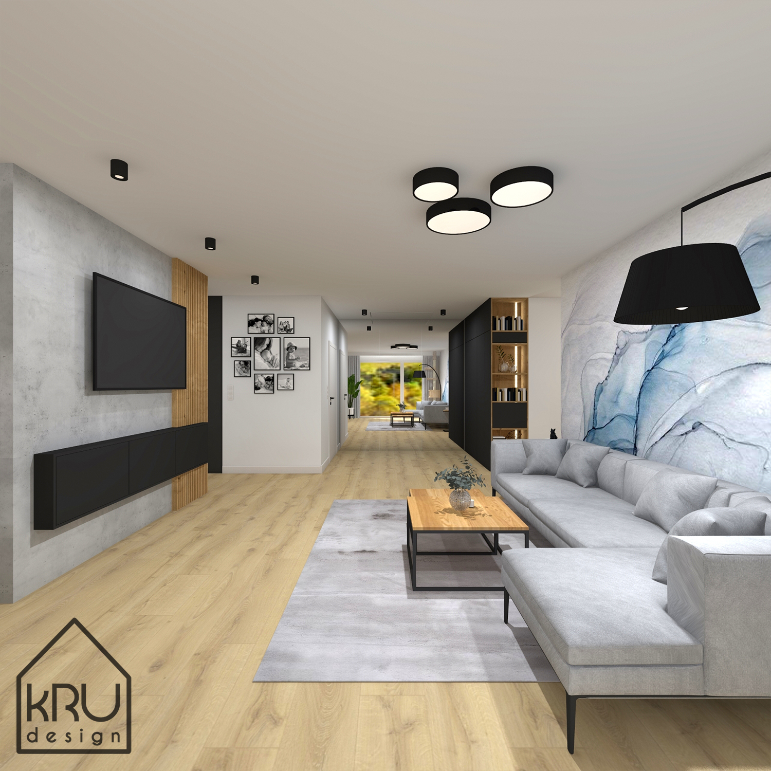 KRU Design - projektowanie wnętrz - #projektłazienki #bialeromby # ...