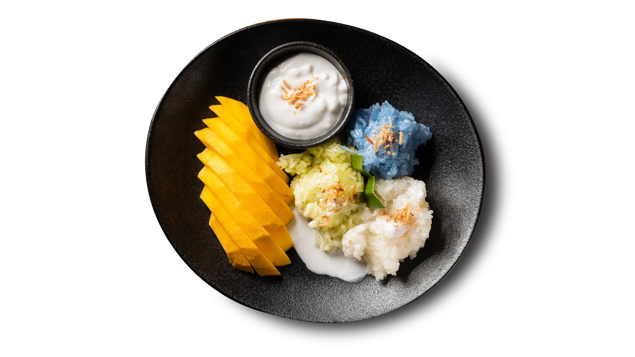 Panna - Mango Sticky Rice Seasonal mango with sweet coconut sticky rice ...