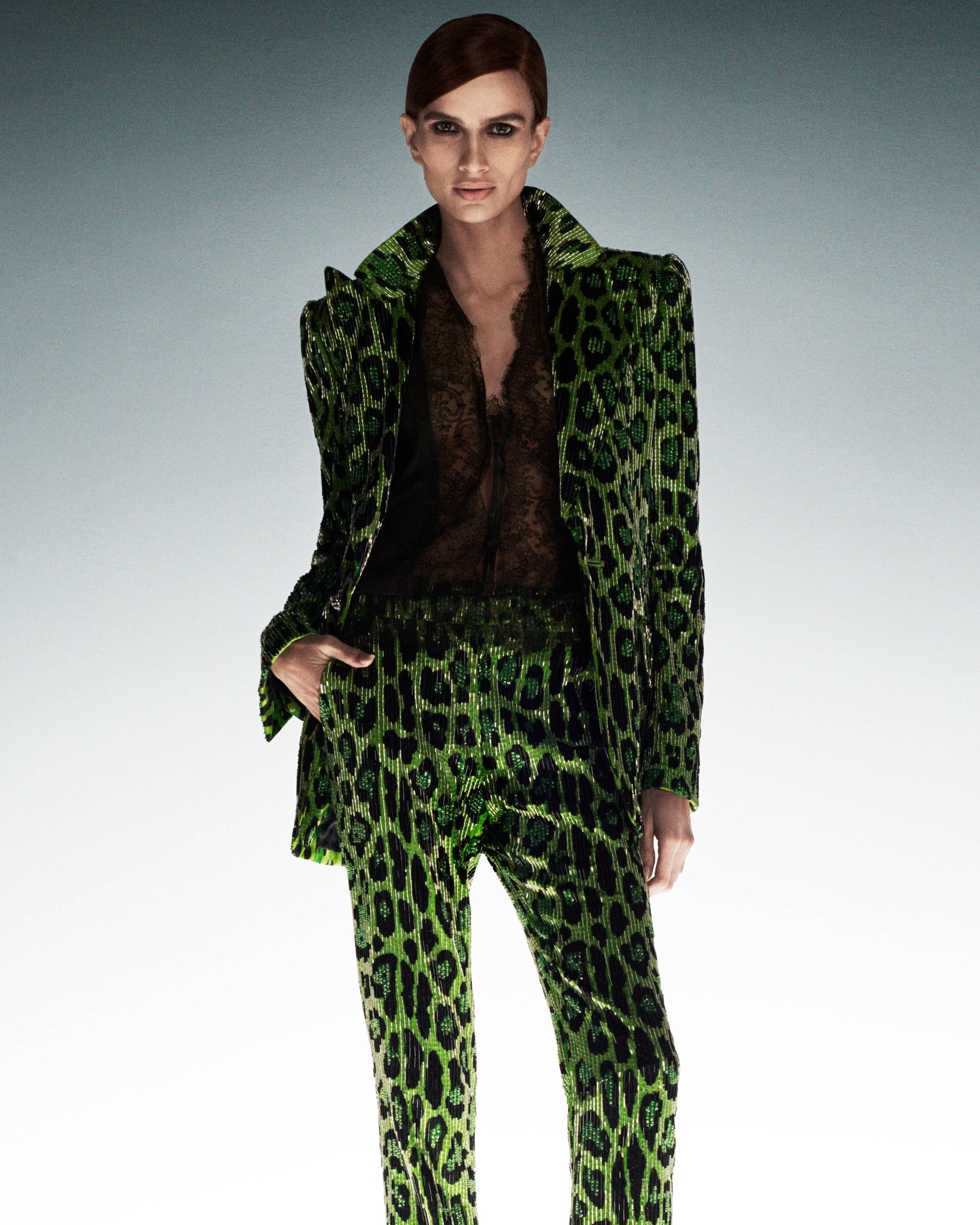 tom ford green leopard dress For his final collection, revives iconic archival looks from his nearly 35-year career—from the sequined gown spotted on Rihanna on her now-iconic Vogue cover to the fuchsia chrome breastplat fall 23
