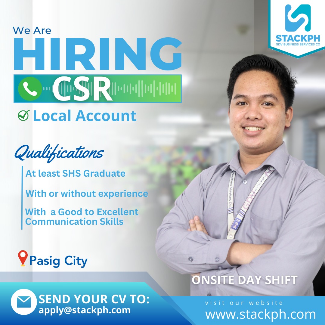 STACKph - Local account ba ang hanap mo? Why not apply here! We are ...