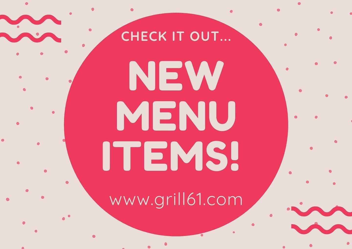 Grill 61 - New menu available at www.grill61.com 😊