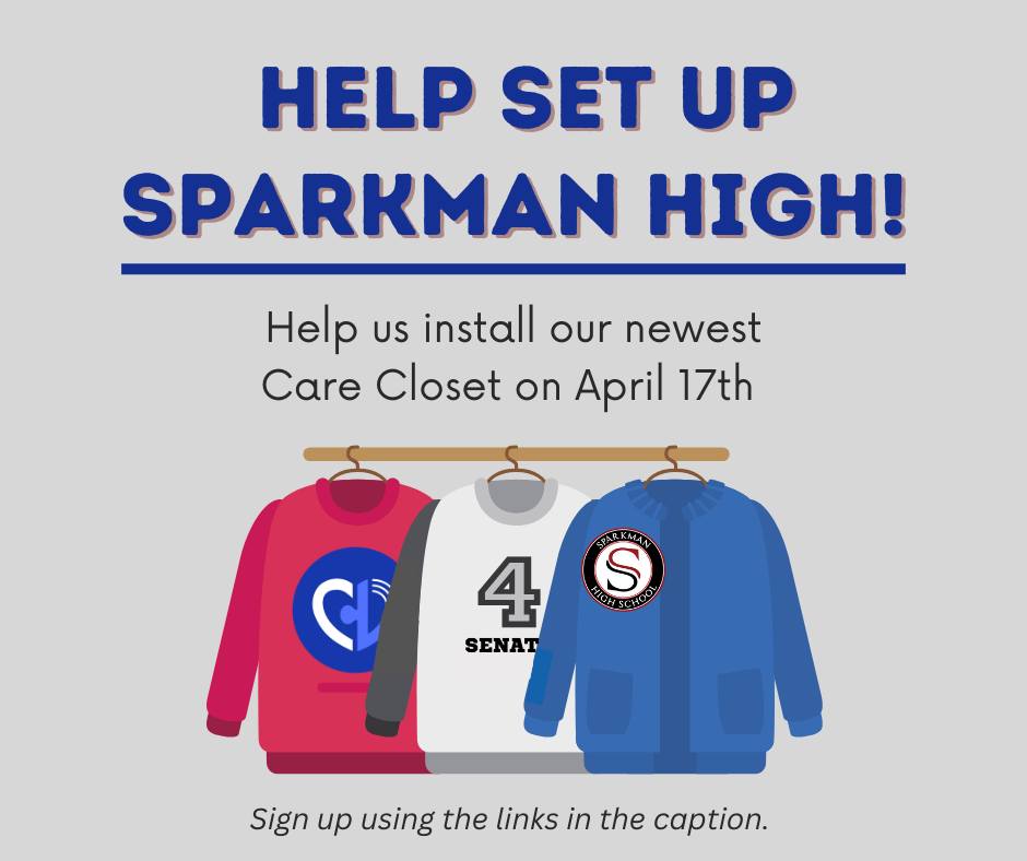 The Caring - We need help in setting up the new Sparkman High School ...
