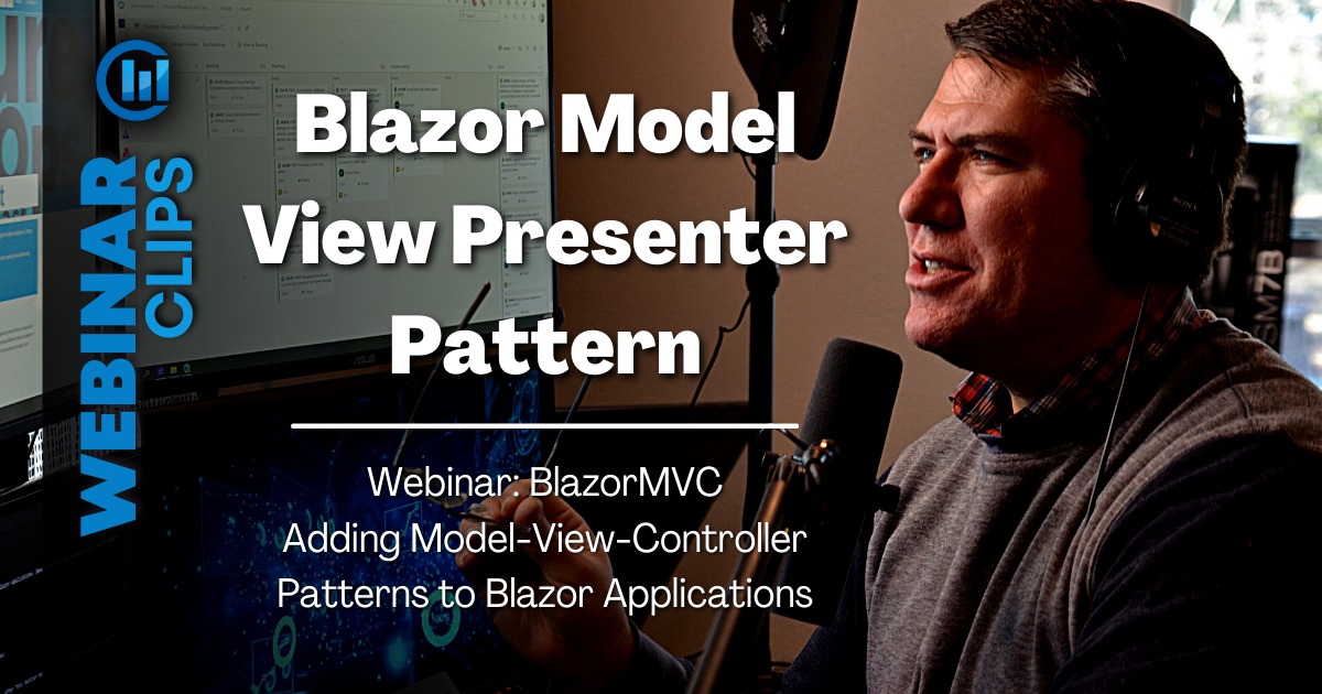 Clear Measure - Why is Model-View-Presenter pattern called...