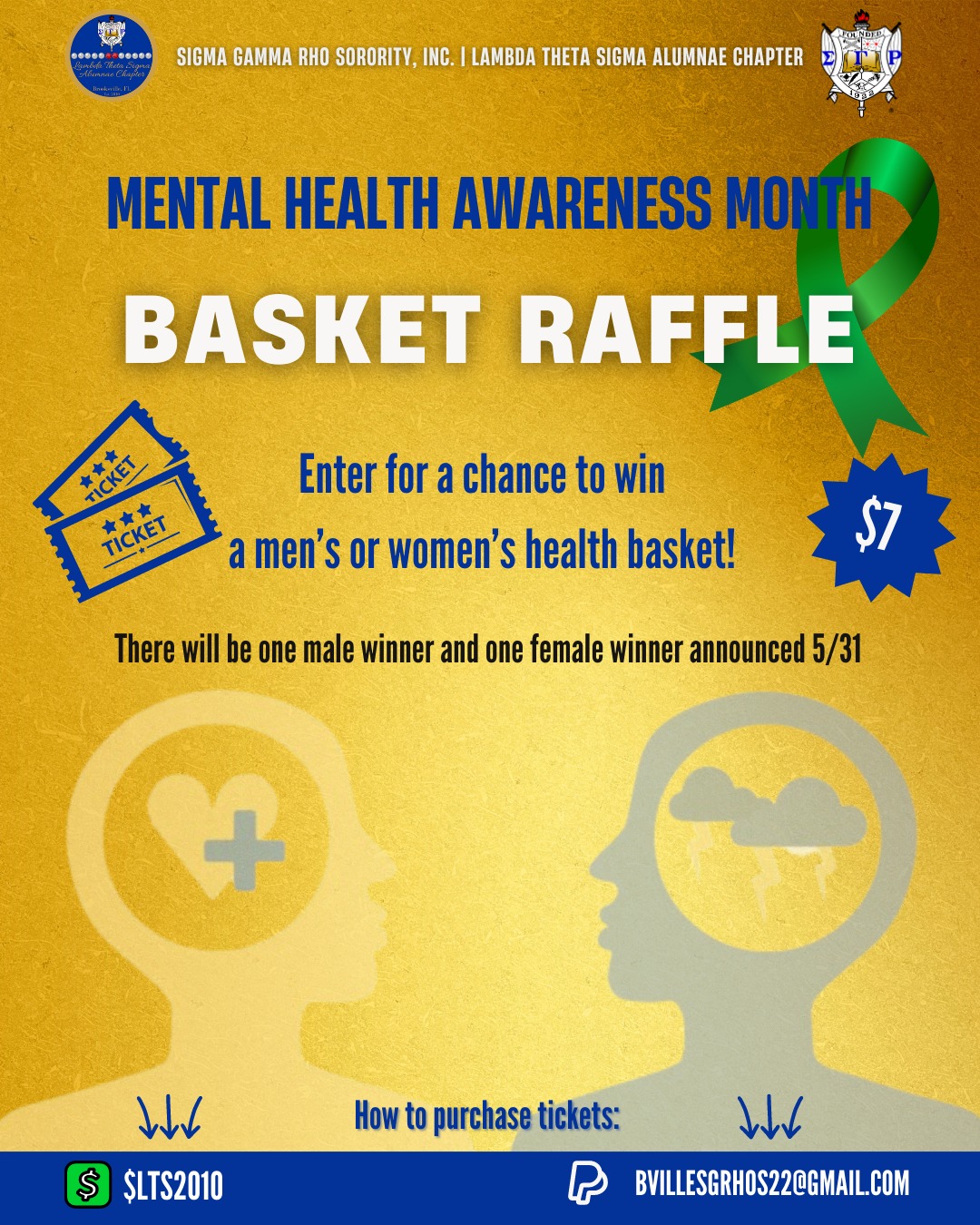 We're excited to announce our raffle for a men's and women's mental ...