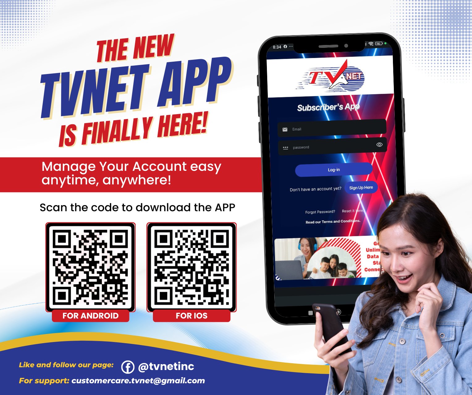 Tamaraw - The New TVNet App is Finally Here! Say hello to easy account ...