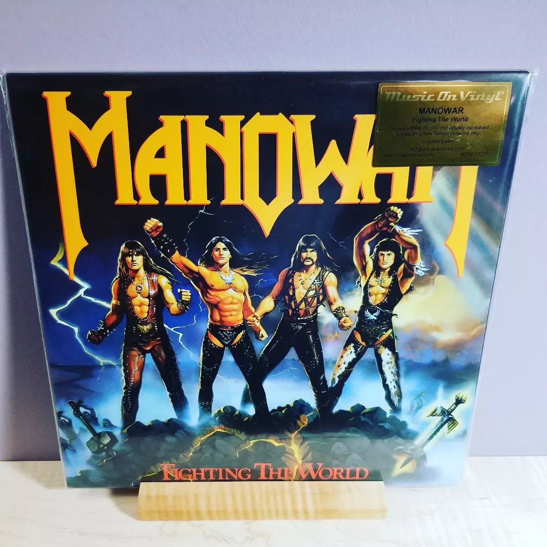 Manowar's Fighting the World at Deep Groove Records