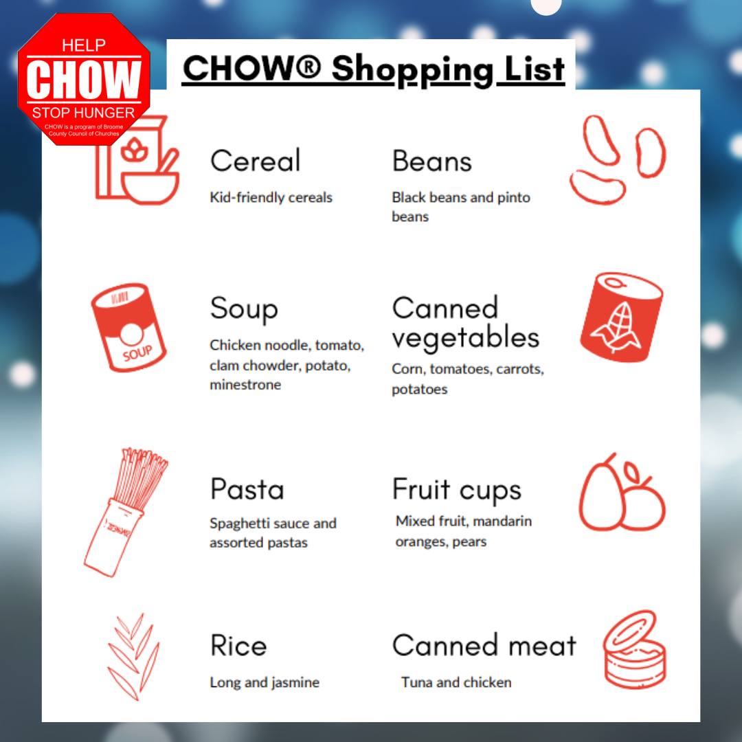 CHOW - Hey there Broome County, CHOW could use your help...