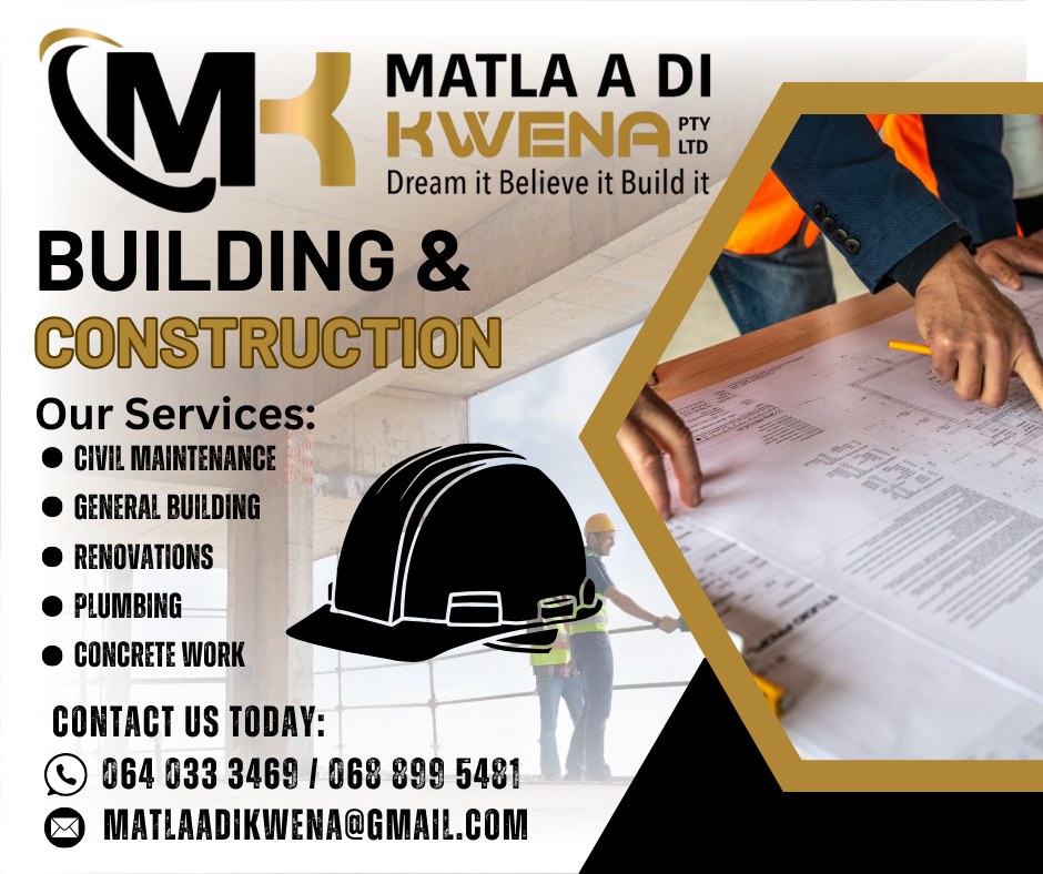 My - 🚧 BUILDING YOUR DREAMS, BRICK BY BRICK! 🏗 At Matla a Di Kwena, we ...