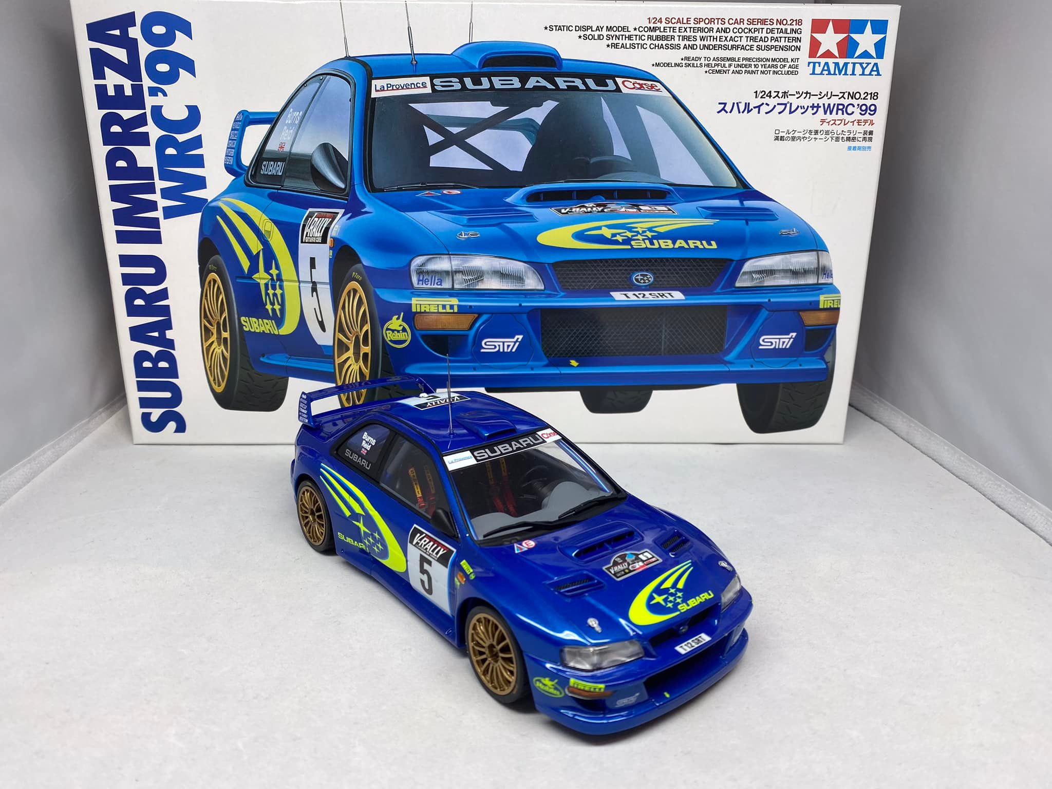 Finished this 1/24 Tamiya Subaru Impreza WRC'99