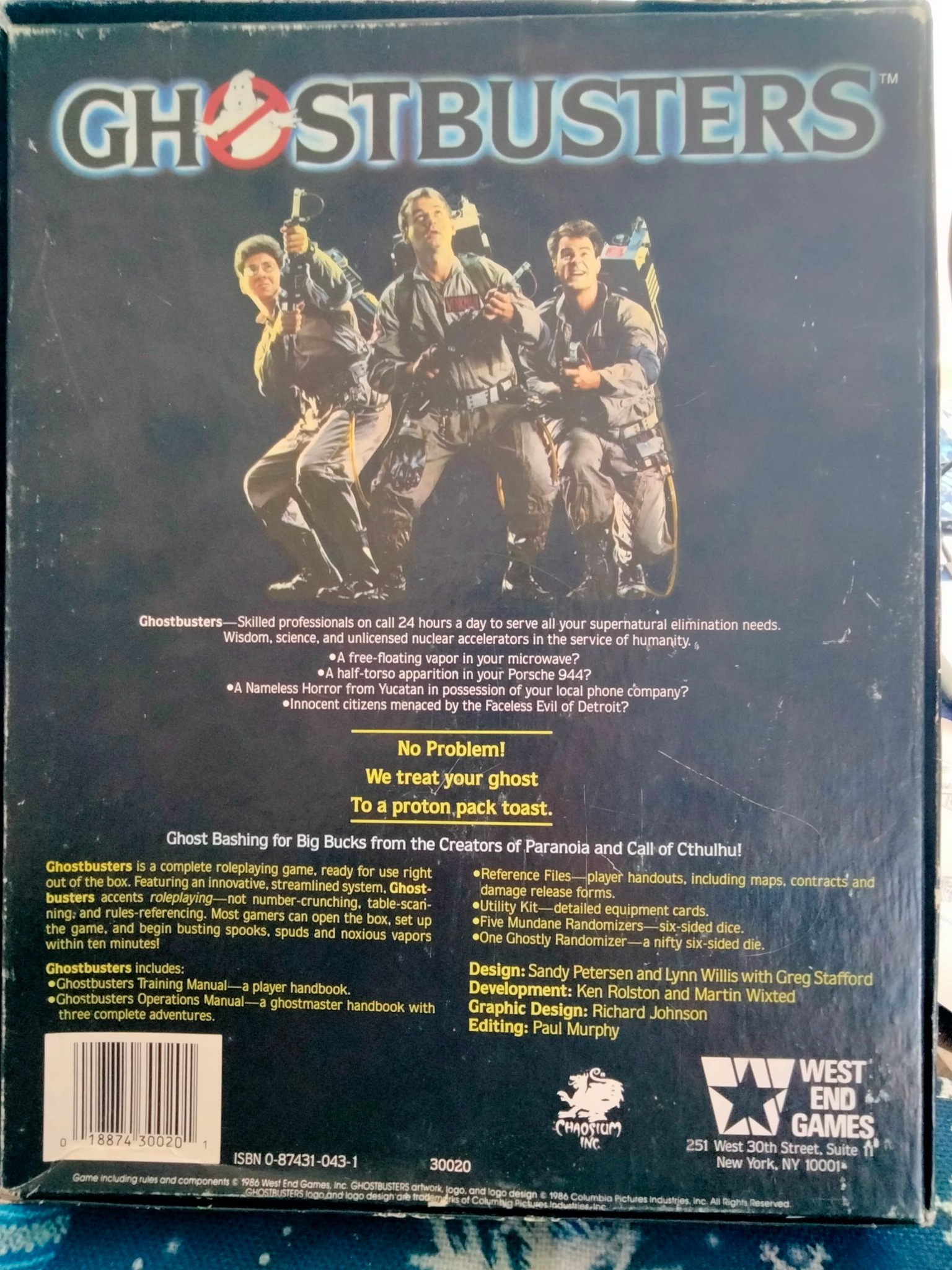 1986 Ghostbusters Game Gift